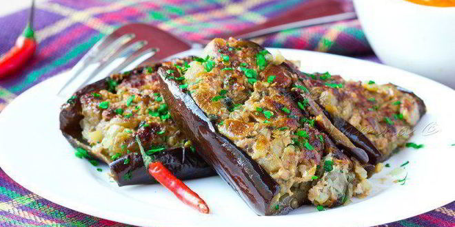 Рецепт меланзаны рипьено с томатным соусом — фаршированных баклажанов