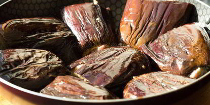 Шаг 11: меланзаны рипьено с томатным соусом — фаршированных баклажанов