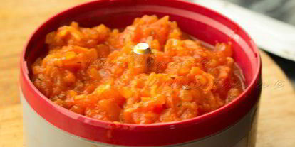 Шаг 7: меланзаны рипьено с томатным соусом — фаршированных баклажанов