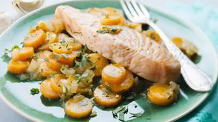 Рецепт Моркови жареной с чесноком и тмином