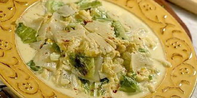 Рецепт пекинской капусты в сливках