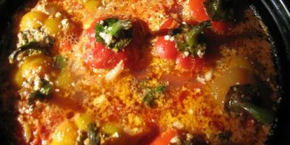 Шаг 6: перца, фаршированного гречкой и овощами