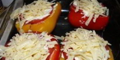 Шаг 5: перца, фаршированного грибами и овощами