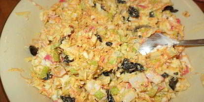 Шаг 3: перца, фаршированного крабовыми палочками