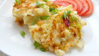 Рецепт Цветной капусты с яйцами на сковороде