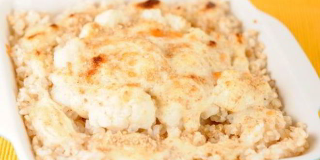 Рецепт цветной капусты со сливочныма сырома