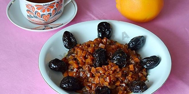 Рецепт тушеной моркови с черносливом