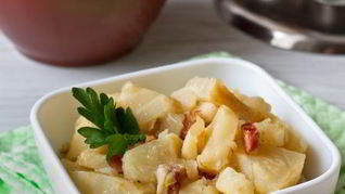 Рецепт Тушеного сельдерея с беконом