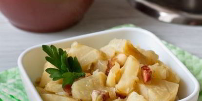 Шаг 9: тушеного сельдерея с беконом