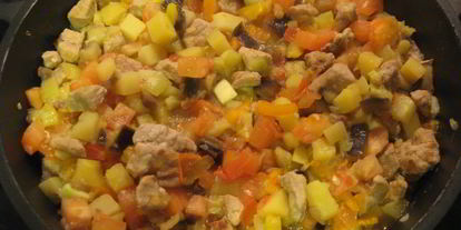 Шаг 7: тушеных овощей со свининой