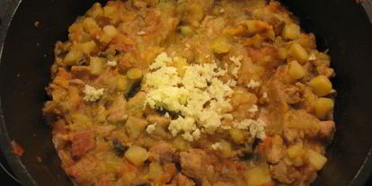 Шаг 8: тушеных овощей со свининой