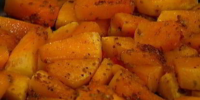 Шаг 6: запеченной тыквы с оливками и фетой