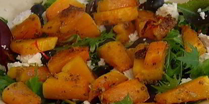 Шаг 7: запеченной тыквы с оливками и фетой