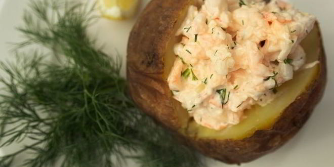 Рецепт запеченного картофеля с начинкой