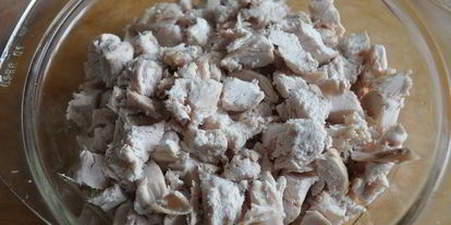 Шаг 1: запеченных баклажанов, фаршированных курицей