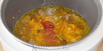 Шаг 9: говяжьей печени тушеной в соусе в мультиварке