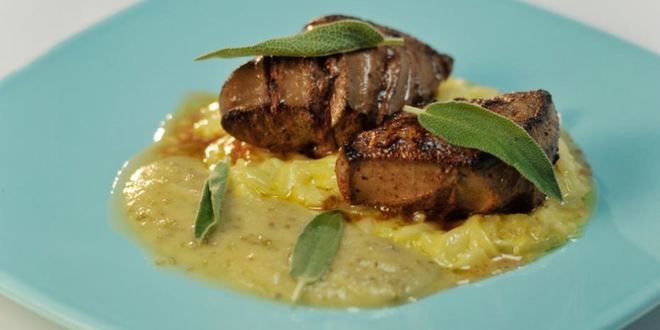 Рецепт Говяжьей печенки с томленым луком