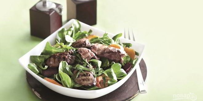 Рецепт Красной свеклы с репой и печенью