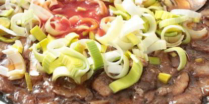 Шаг 2: куриной печени с брокколи и грибами