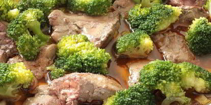 Шаг 4: куриной печени с брокколи и грибами