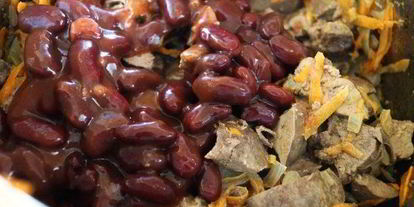 Шаг 6: куриной печени с фасолькой