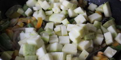 Шаг 2: куриной печени с осенними овощами