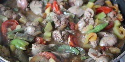 Шаг 6: куриной печени с осенними овощами