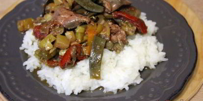 Шаг 8: куриной печени с осенними овощами