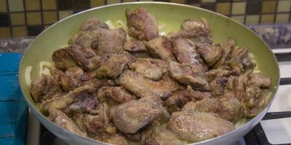 Шаг 11: куриной печени с яблоками