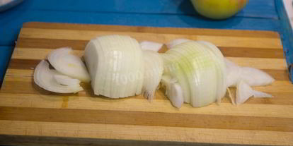 Шаг 2: куриной печени с яблоками