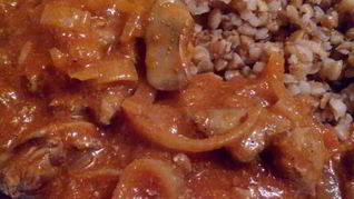 Рецепт Куриной печени в томатном соусе