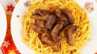 Рецепт Печени говядины в коньяке