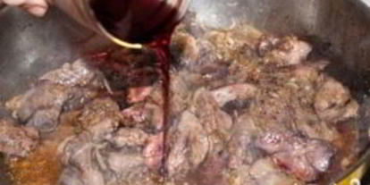 Шаг 5: печени индейки с яблоками