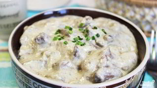 Рецепт Печени индейки со сметаной