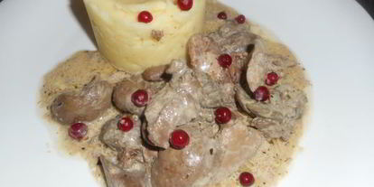 Шаг 5: печени кролика в сливочном соусе