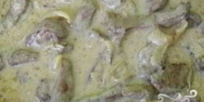 Шаг 8: печени по-бефстрогановски