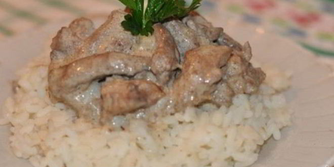 Рецепт печени по-строгановски