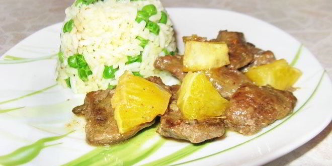 Рецепт печени с апельсинами