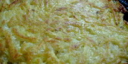 Шаг 7: печени с грибами на картофельном блине