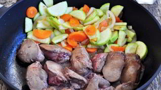 Рецепт Печени с кабачками