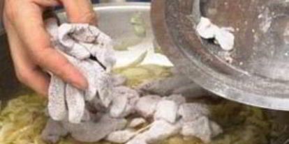 Шаг 2: печени с полентой