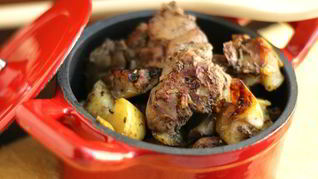 Рецепт Печени с яблоками и розмарином в мультиварке