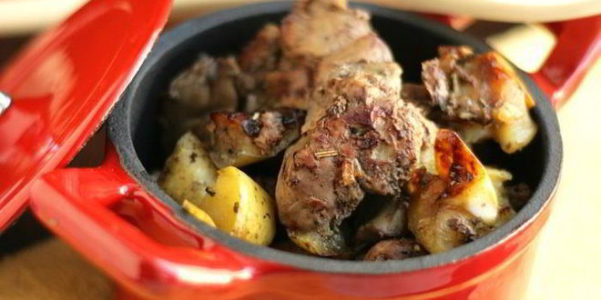 Рецепт печени с яблоками и розмарином в мультиварке