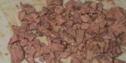 Шаг 1: печени трески с рисом