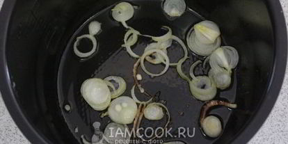 Шаг 2: печени тушеной в сметане в мультиварке