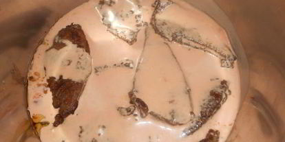 Шаг 4: печени, тушеной в томатно-сметанном соусе