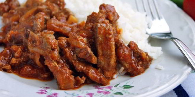 Рецепт печени в соусе