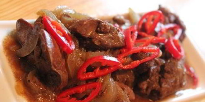 Рецепт печени в воке