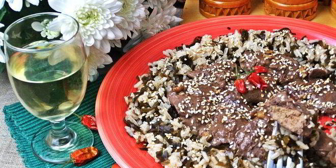 Рецепт Сливочной печенки с рисом по-японски