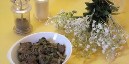 Шаг 7: жареной куриной печени с кинзоя